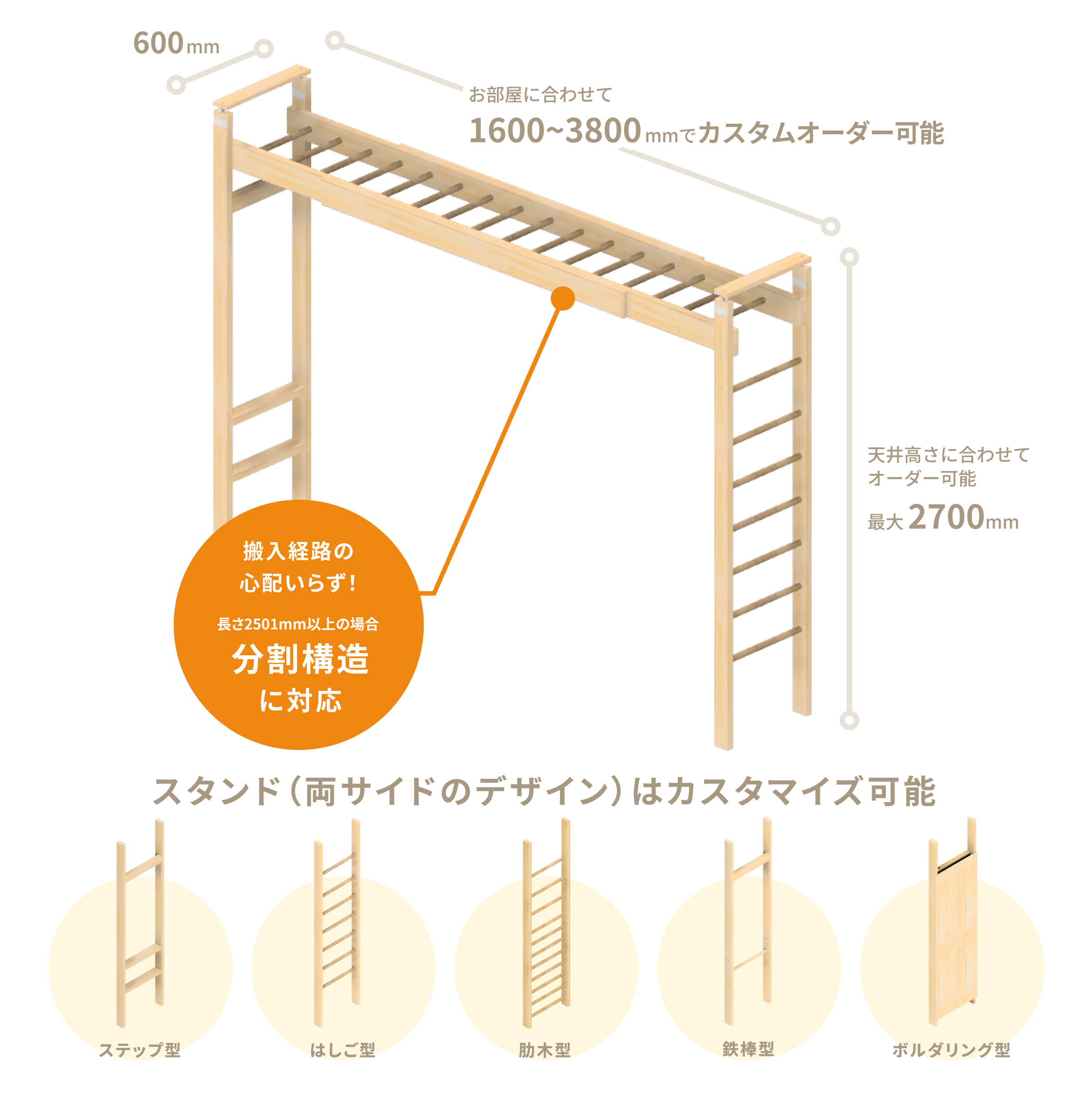 雲梯 ボルダリング 室内うんてい 鉄棒 うんてい 室内 - 登り棒